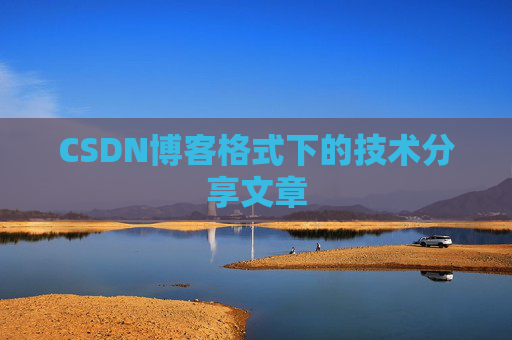 CSDN博客格式下的技术分享文章
